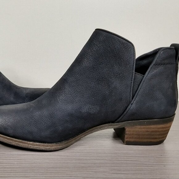 BP. Francine Split Shaft Bootie, Black Leather, Womens Size 5.5 - Picture 6 of 10